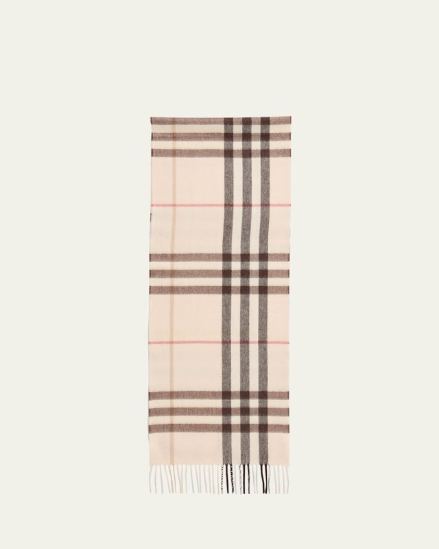 Giant Check-Print Cashmere Scarf
